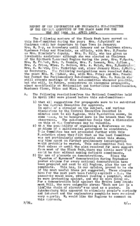 
Report of the Information and Propaganda Sub-committee of the General Executive of the Black Sash for the year 1956 to 1957
