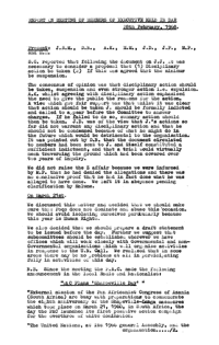 
Report on meeting of members of Executive held in Dar es Salaam, 28th February 1968
