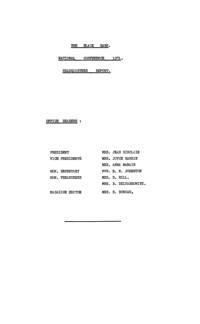 
The Black Sash National Conference 1971: Headquarters report
