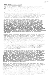 Report of NUSED Congress, July 1971