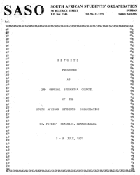Reports presented at 3rd General Students Co