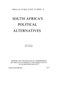 SPRO-CAS Occasional Publication Number 10: So
