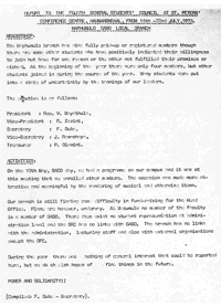 Report to the fourth General Students Counci