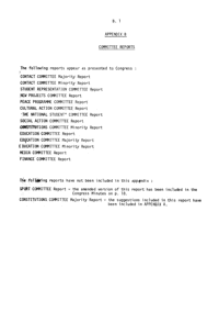 Committee Reports