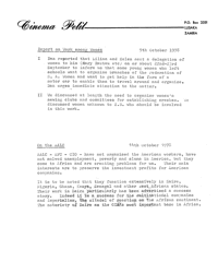 Report on recruitment