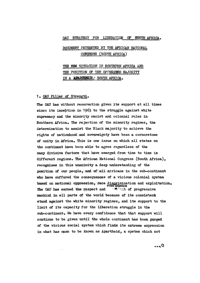 
The new situation on Southern Africa and the position of the oppressed majority in apartheid South Africa
