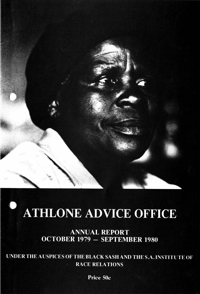 
Athlone Advice Office Annual Report Presented at National Conference 1979 to 1980
