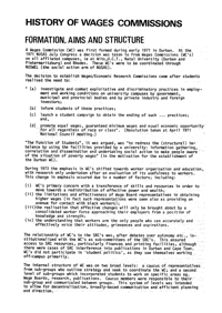 
History of Wages Commissions: formation, aims and structure
