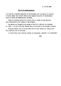Report on Comrade Moosajee
