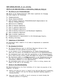 
Office of the Treasurer-General: Constitution, powers and functions
