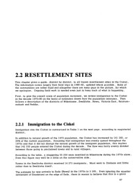 Resettlement sites in the Ciskei