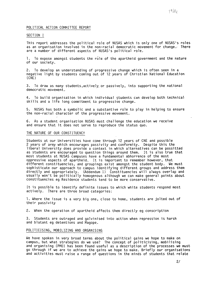 Political Action Committee report