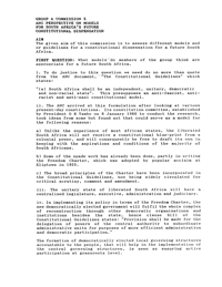
ANC Perspective on models for South Africa's future constitutional dispensation
