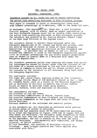 
Verdict Brought by Dr Wendy Orr and 43 Others Restraining the Police from Assaulting Detainees in Port Elizabeth Prisons: Report Presented at National Conference 1986
