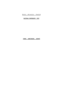 
Court Monitoring Report for Black Sash National Conference 1987
