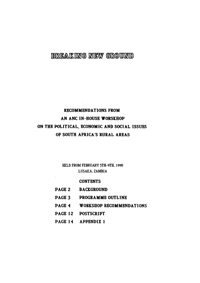 Breaking new ground: recommendations from an 