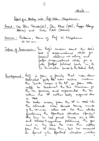
Report of a meeting with Prof. Willem Kleynhans
