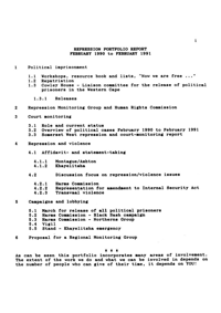 
Repression Portfolio Report: Report Presented at the Black Sash National Conference 1991
