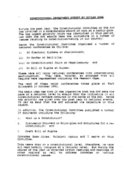 Constitutional Department Report 