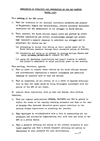 Resolution on publicity and information of the NEC meeting

