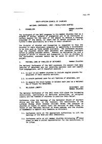 
National Conference, 1983: resolutions adopted

