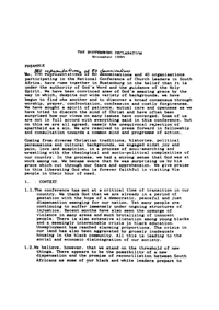 The Rustenburg Declaration