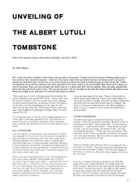 Unveiling of the Albert Lutuli Tombstone