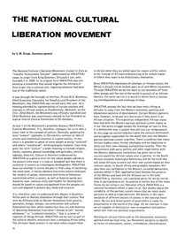 The National Cultural Liberation Movement