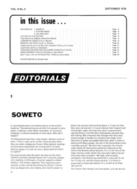 Editorial: Soweto