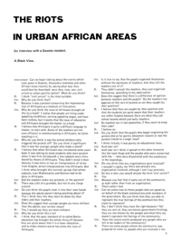 The Riots in Urban African Areas