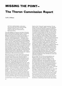 
Missing the Point - The Theron Commission Report
