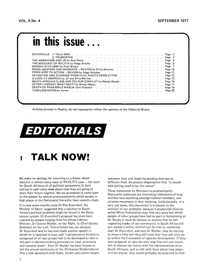 Editorial: Talk Now