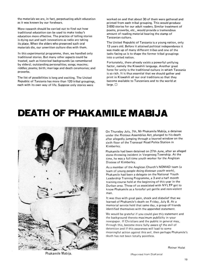 Death of Phakamile Mabija