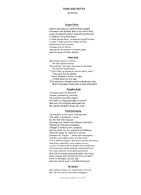 Tuneless Notes
