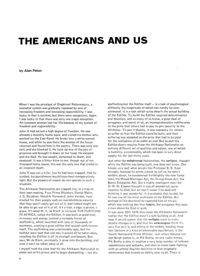 The Americans and us