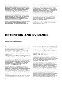 Detention and Evidence