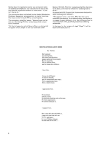 South African Love Song