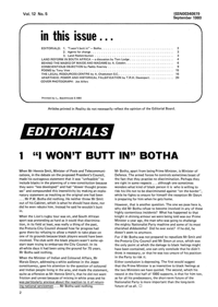 Editorial: 'I Won't Butt In' Both