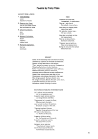 Poems by Tony Voss