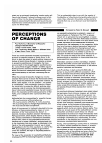 Perceptions of Change