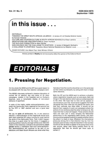 Editorial: Pressing for Negotiation