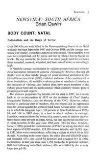Newsview: South Africa