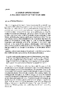 
A World upside down?: a balance sheet of the year 1989
