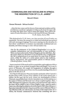 
Communalism and socialism in Africa: the misdirection of C L R James
