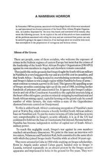 A Namibian horror