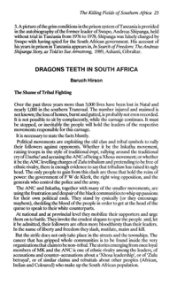 Dragons teeth in South Africa