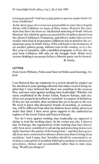 Letter to the Editor
