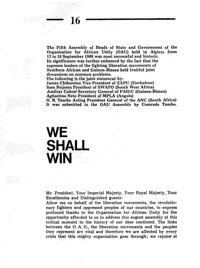 We shall win