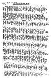 Strategies of operation