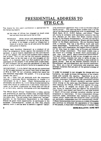 Presidential address to the 8th GCS